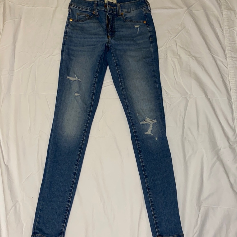 Old fashion basic blue jeans